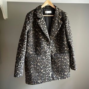 Animal print blazer
